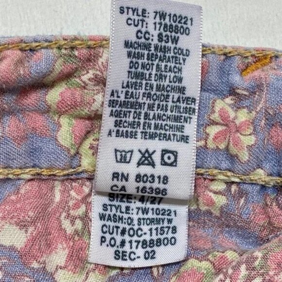 Vintage Lucky Brand Jeans Women's 4/27 Meggie Grace Low Rise Boot Y2K Button Fly - Picture 14 of 16